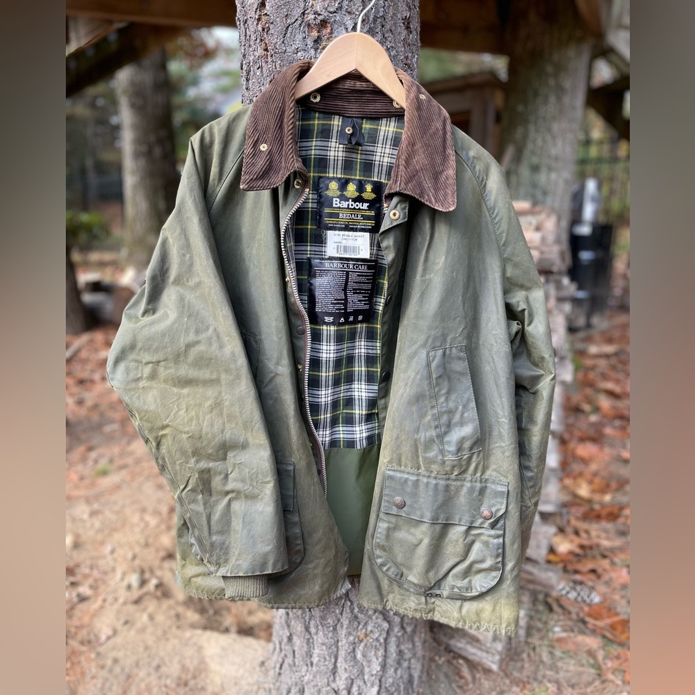 Men’s Barbour Bedale waxed jacket
